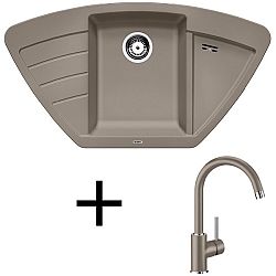 BLANCO ZIA 9 E + MIDA silgranit tartufo