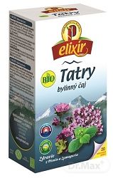 Agrokarpaty Bio Tatry bylinný čaj čistý prírodný produkt 20 x 1,5 g