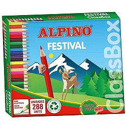 ALPINO Balenie farebných ceruziek Alpino Festival 288ks