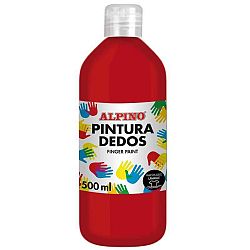 ALPINO Fľaša prstových farieb- červená