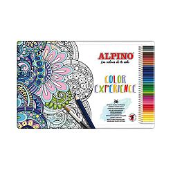 ALPINO Kovová škatuľka 36 farebných ceruziek Premium Color