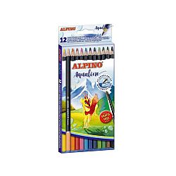 ALPINO Krabica 12 ceruziek akvarel Aqualine