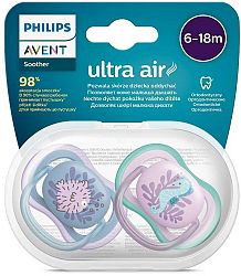 Avent Philips šidítko Ultra air Obrázek 2ks ružová