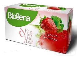 Biogena Fantastic Jahoda & Ginkgo bylinný čaj aromatizovaný 20 x 2 g