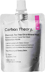 Carbon Theory Charcoal Tea Tree Oil & Mineral Mud maska pre problematickú pleť 50 ml