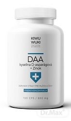 DAA kyselina D-asparágová + Zinok 600 mg pre mužov 120 kapsúl