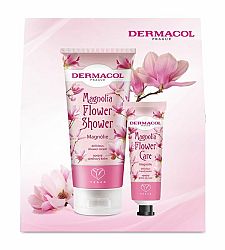 Dermacol Flower Care jemný sprchový krém s vôňou kvetín 200 ml + ošetrujúci krém na ruky s vôňou kvetín 30 ml