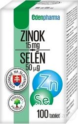 EdenPharma Zinok + Selén 100 tabliet