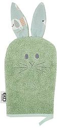 EKO Žinka bavlnená s uškami Bunny Olive green 20x15 cm