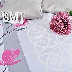 EMI Obliečky Magnoli biele bavlna 140x200 70x90