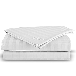 EMI Plachta posteľná pevna damašková biela 140x220