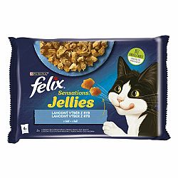 FELIX Sensations Jellies Multipack 12(4x85g) losos/treska v och.želé