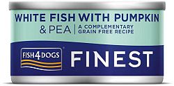 Fish4Dogs Finest bílá ryba s dýní a hráškem 12 x 85 g