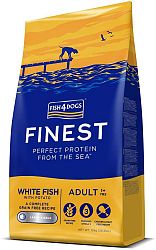FISH4DOGS Granule veľké pre dospelých psov Finest biela ryba so zemiakmi 12kg, 1+