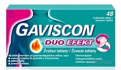 Gaviscon Duo Efekt Žuvacie tablety tbl.mnd.48