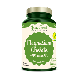 GreenFood Magnesium Chelát + vitamín B6 90 kapsúl