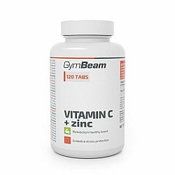 Gymbeam vitamin c + zinok 120tbl