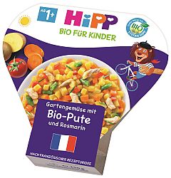 HiPP Bio Zelenina zo záhradky s morčacím mäsom a rozmarínom. 250 g