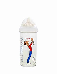 LE BIBERON FRANCAIS Dojčenská fľaša PAPA BEBÉ, 360 ml, 6+m