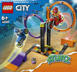 LEGO® City 60360 Kaskadérská výzva s rotujúcimi kruhmi