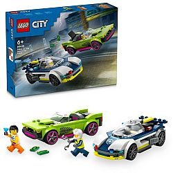 LEGO® City 60415 Naháňačka policajného auta a športiaku