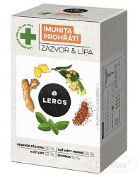 LEROS IMUNITA PREHRIATIE ZÁZVOR A LIPA bylinný čaj 20 x 2 g