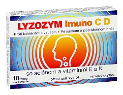 LYZOZYM Imuno C D so selénom a vitamínmi E a K 10 tbl. na žuvanie