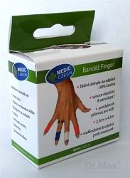 Medic bandáž Finger telová 2,5cm x 4,5m, náplasť elastická 1ks