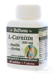 MedPharma L-Carnitin 500 mg+Inulín+Chróm 37 tabliet