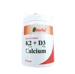 Naturica K2 + D3 Calcium 30 kapsúl