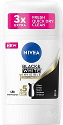 Nivea Black & White Invisible Silky Smooth deostickt 50 ml