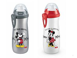 NUK dětská láhev Sports Cup Disney Cool Mickey šedá 450 ml