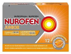 Nurofen Junior s pomarančovou príchuťou 100 mg cps.mdl.12 x 100 mg