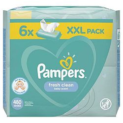 Pampers Wipes 480ks (6x80) Fresh clean