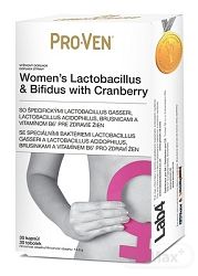 Pro-Ven Women’s Lactobacilus & Bifidus with Cranberry 30 kapsúl