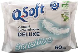 Q Soft Deluxe Sensitive vlhčený 60 ks