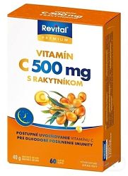 Revital PREMIUM VITAMÍN C 500 mg S RAKYTNÍKOM 60 kapsúl