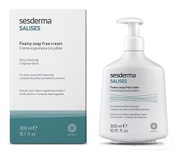 Sesderma Salises antibakteriálny čistiaci gél na tvár a telo Salicylic Acid Sebum-Regulating Complex 300 ml