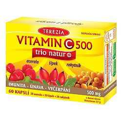 Terezia Vitamin C 500 mg TRIO NATUR 60 kapsúl