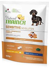 Trainer Natural Sensitive No glutén Puppy & Jun Mini losos 0,8 kg