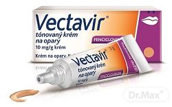 Vectavir tónovaný krém na opary crm. 1 x 2 g