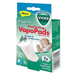 VICKS VAPOPADS Aromatické vankúšiky s vôňou rozmarínu a levandule pre deti, 7 ks