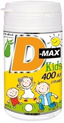 Vitabalans D-max Kids 400 IU žuvacie tabliety 90 ks