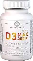 Vitamin D3 MAX 4000 I.U. 100 tabliet