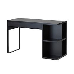 TEMPO KONDELA PC stôl, čierna, MARLOW